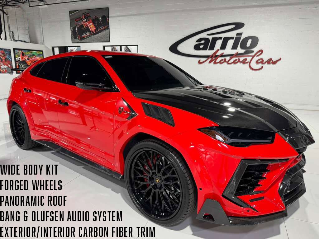 2022 Lamborghini Urus wide body kit, forged wheels, pano roof, Bang & Olufsen audio, carbon galore AND MUCH MORE!! Fort Lauderdale FL