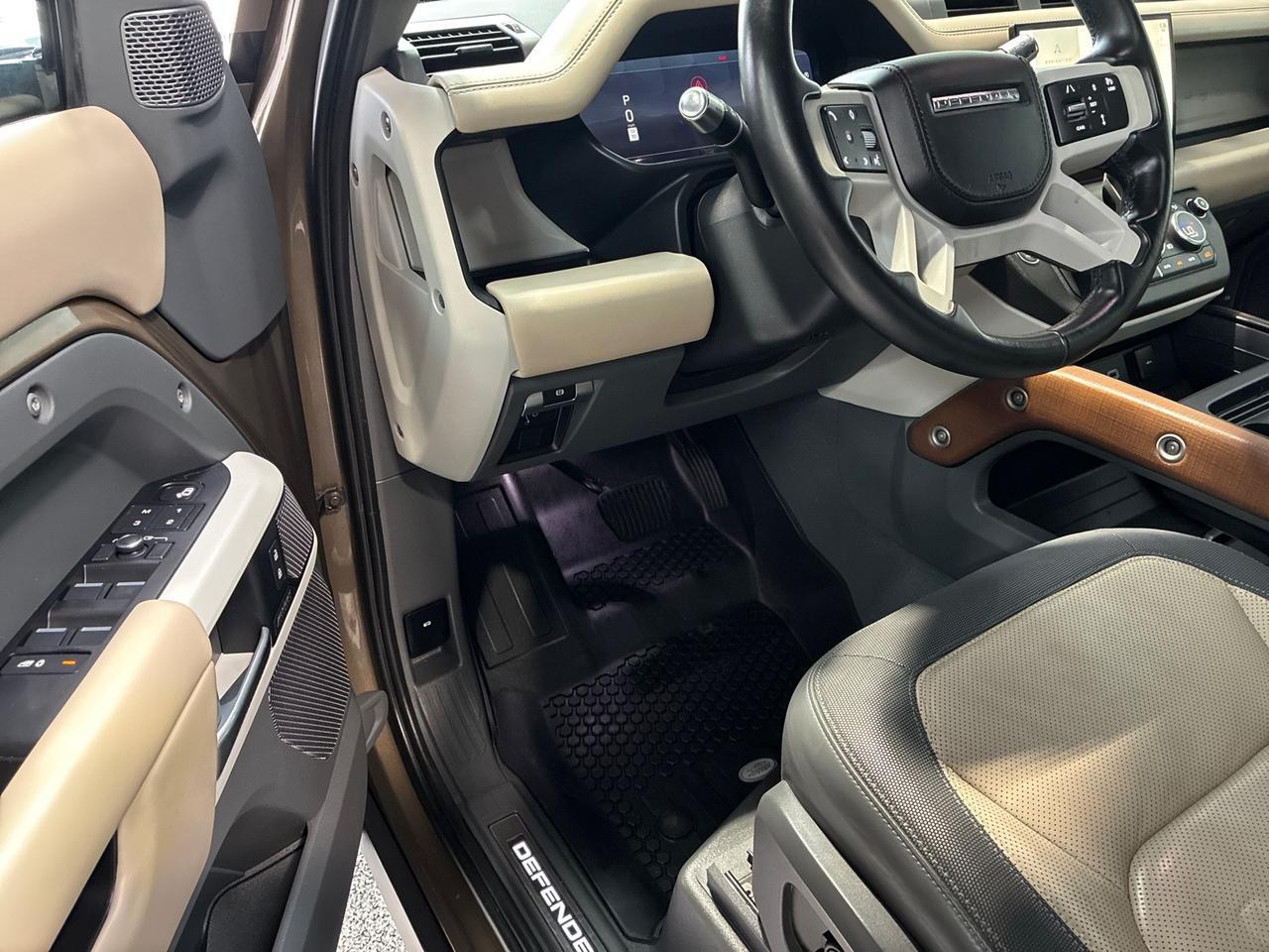 2022 Land Rover Defender X-Dynamic HSE, Satin Wrap, 22in Wheel, Black Contrast Roof, 11.4in Screen Houston TX