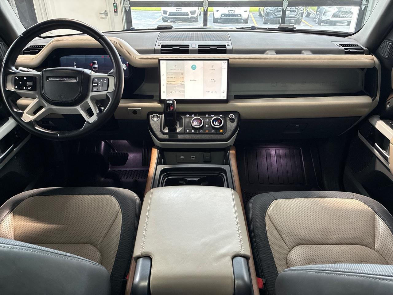 2022 Land Rover Defender X-Dynamic HSE, Satin Wrap, 22in Wheel, Black Contrast Roof, 11.4in Screen Houston TX