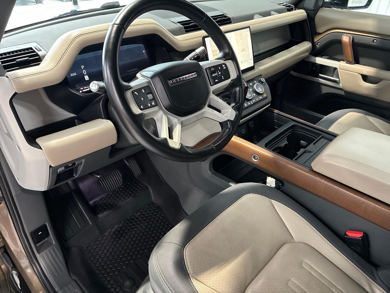 2022 Land Rover Defender X-Dynamic HSE, Satin Wrap, 22in Wheel, Black Contrast Roof, 11.4in Screen Houston TX
