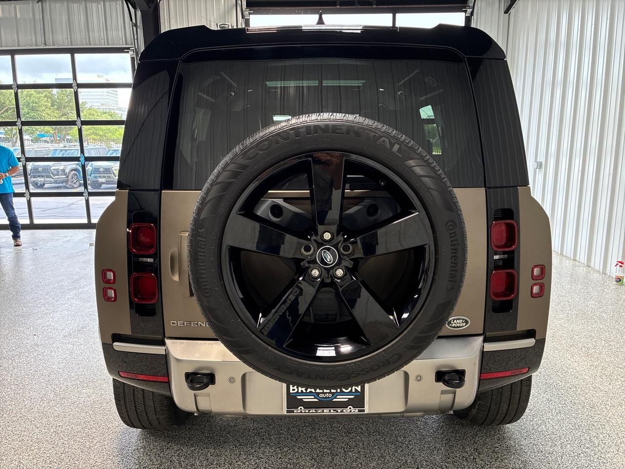 2022 Land Rover Defender X-Dynamic HSE, Satin Wrap, 22in Wheel, Black Contrast Roof, 11.4in Screen Houston TX