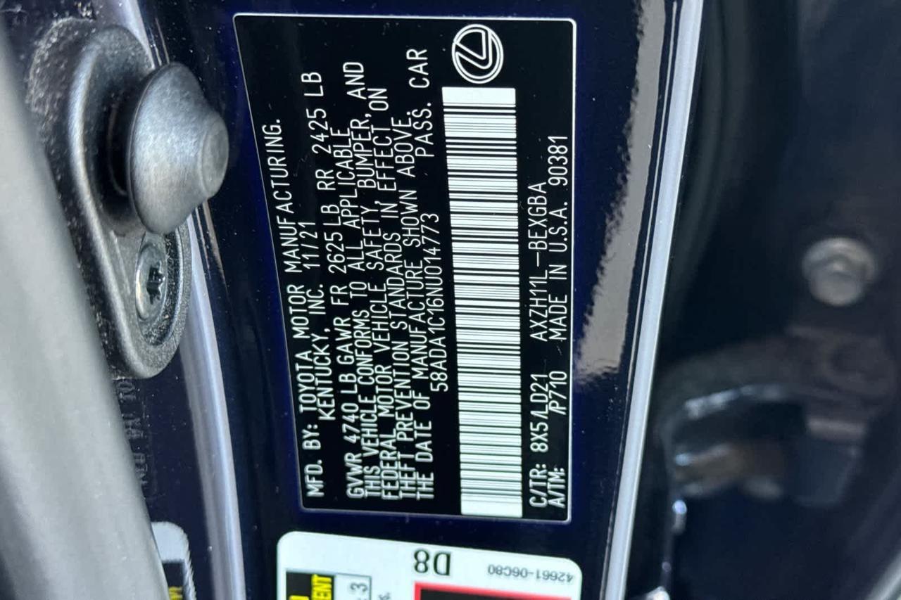 2022 Lexus ES 300h Roseville CA