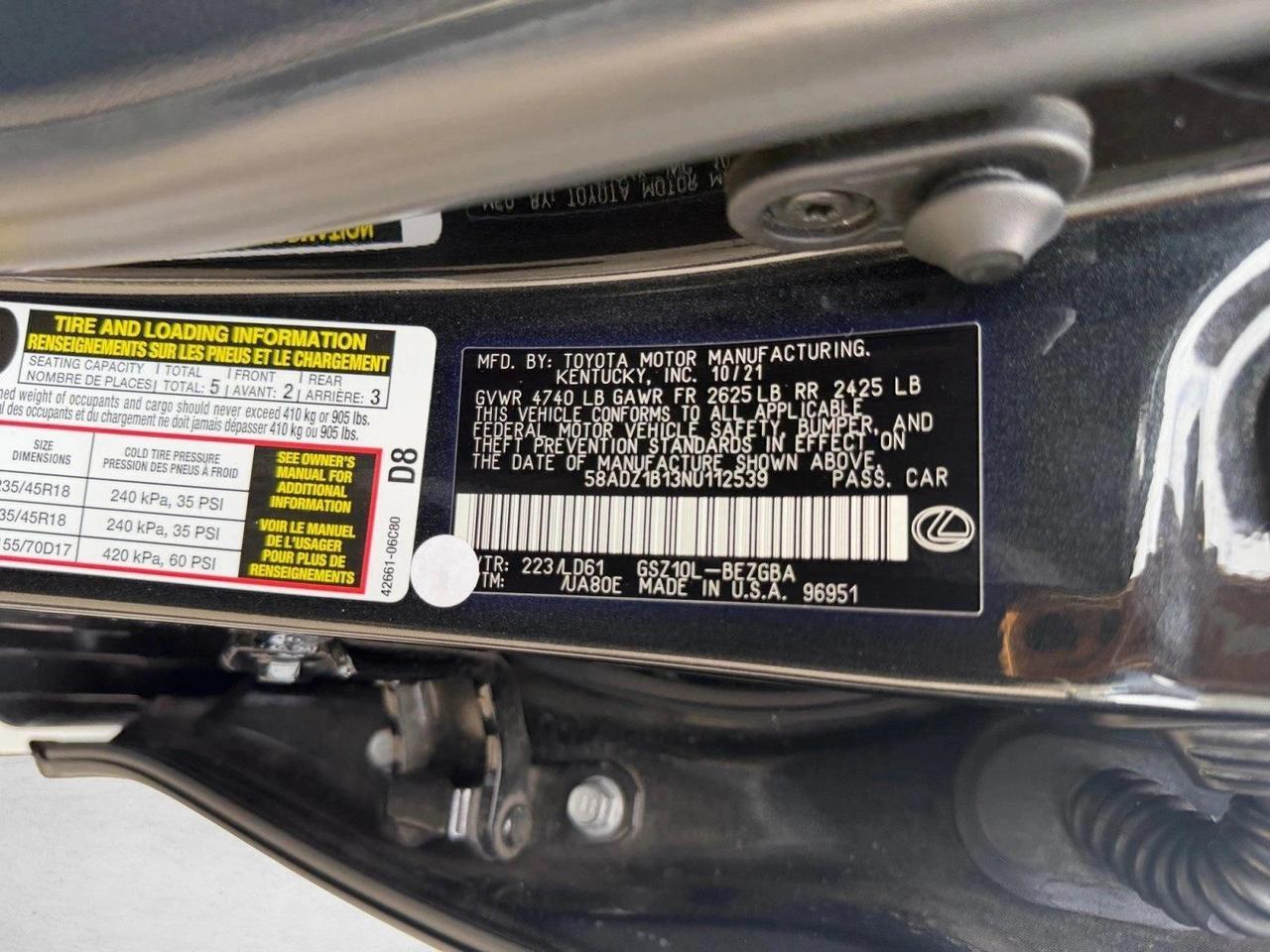 2022 Lexus ES 350 Roseville CA