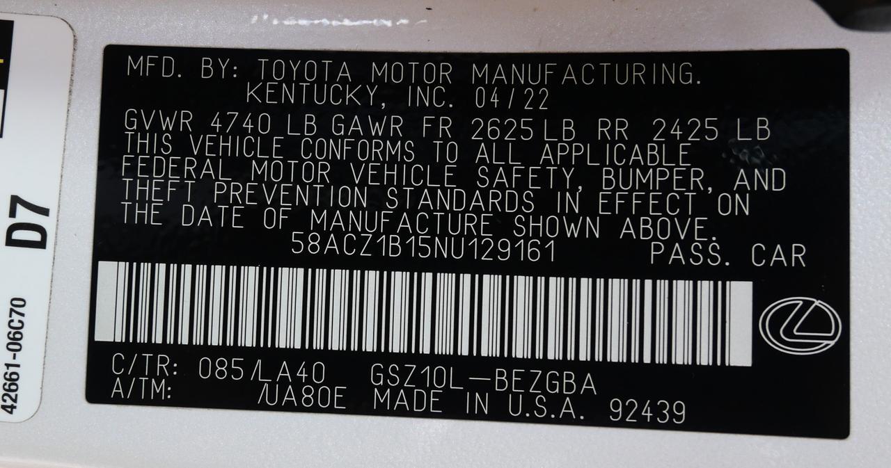 2022 Lexus ES 350 San Juan TX