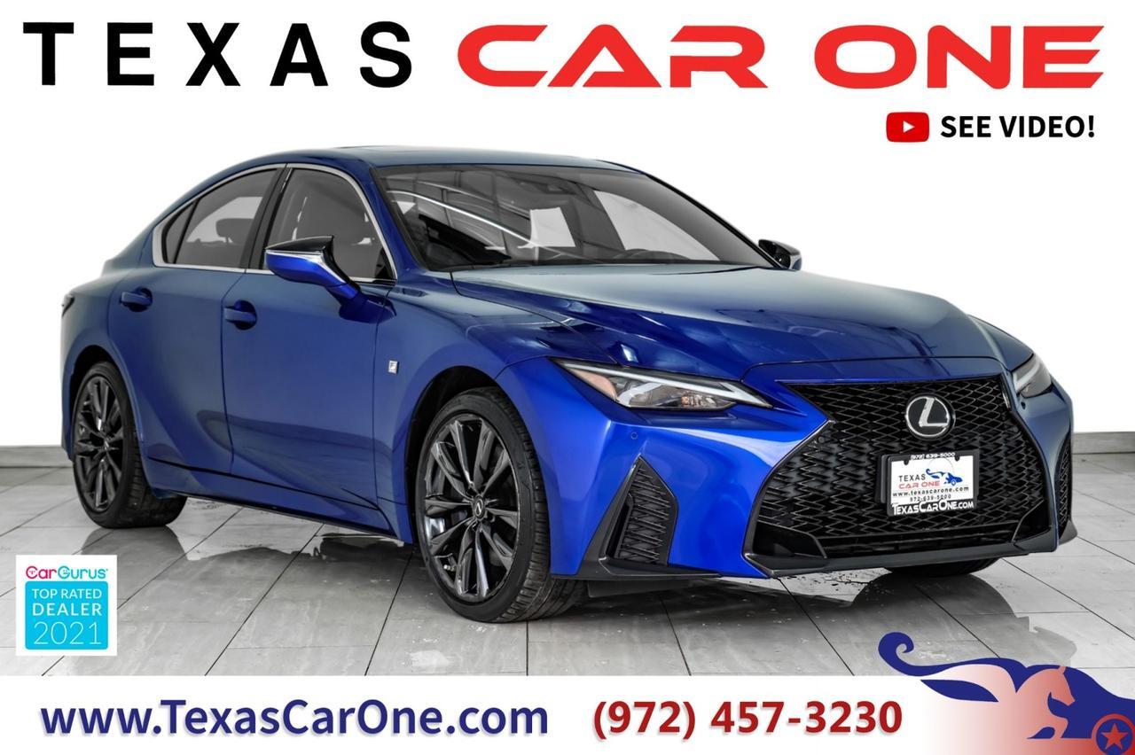 2022 Lexus IS 350 F SPORT AWD LEXUS SAFETY SYSTEM BLIND SPOT INTUITIVE PARKING ASS