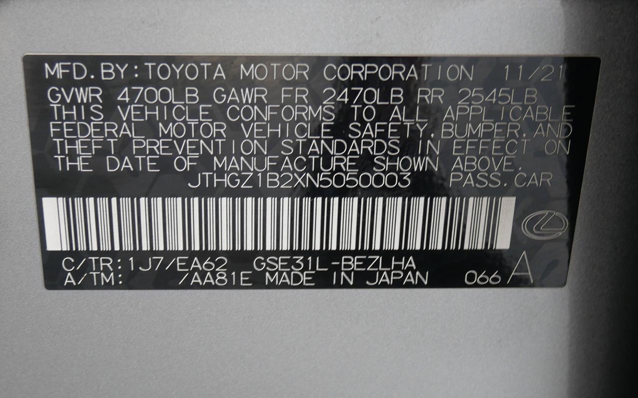 2022 Lexus IS 350 F SPORT San Juan TX