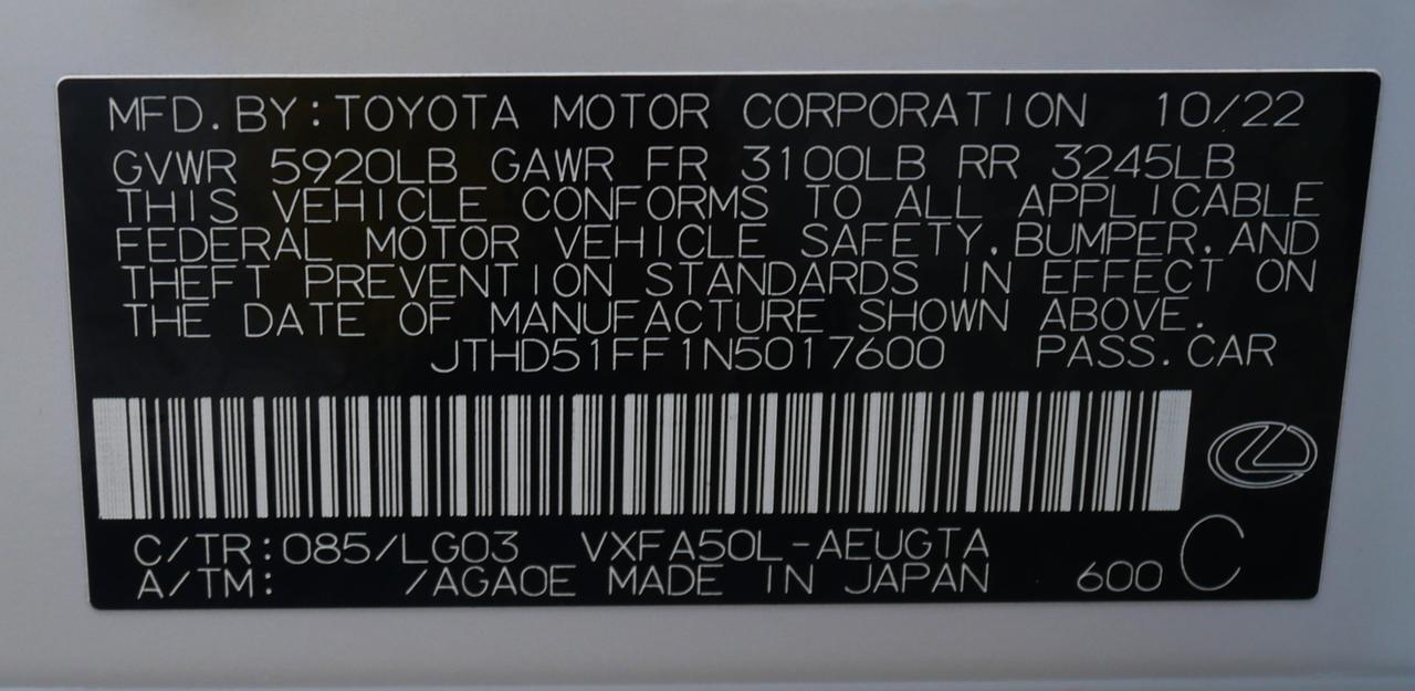 2022 Lexus LS 500 San Juan TX