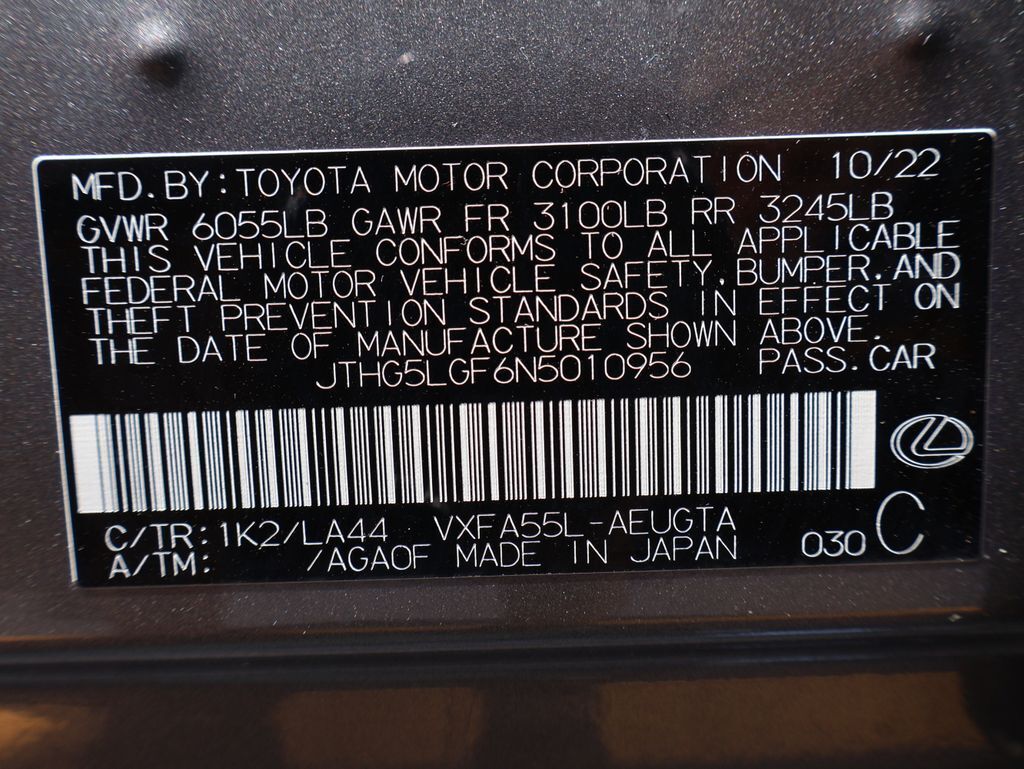 2022 Lexus LS 500 San Clemente CA