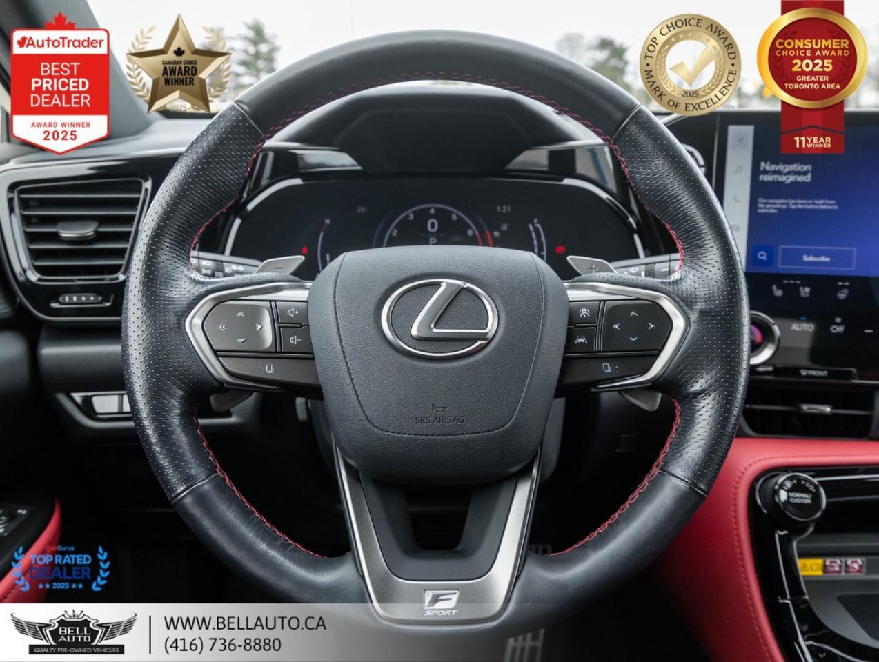 2022 Lexus NX 350 F-SPORT HUD NAVI B.CAM PANO REDLTHR NOACCIDENT Toronto ON