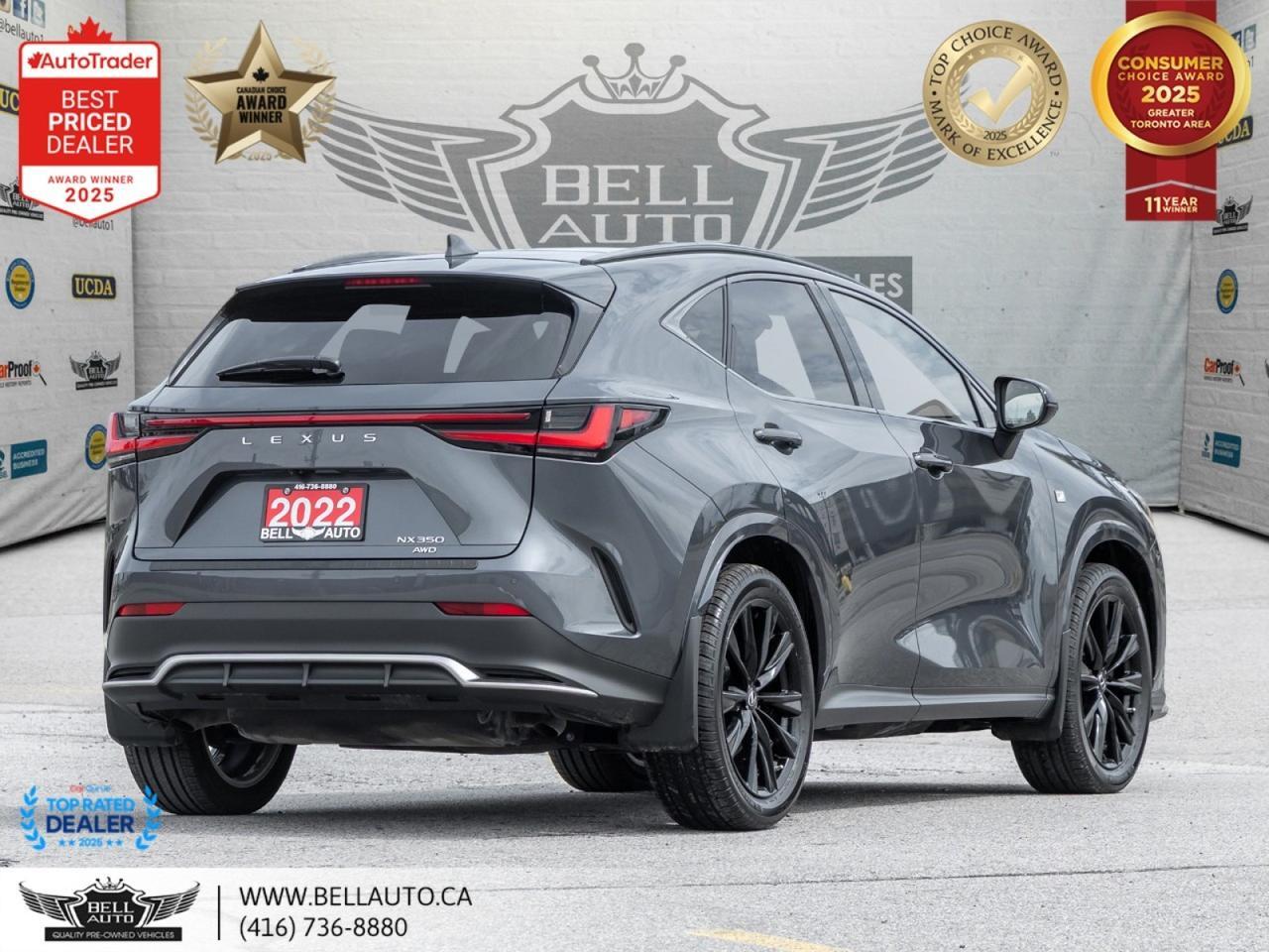 2022 Lexus NX 350 F-SPORT HUD NAVI B.CAM PANO REDLTHR NOACCIDENT Toronto ON
