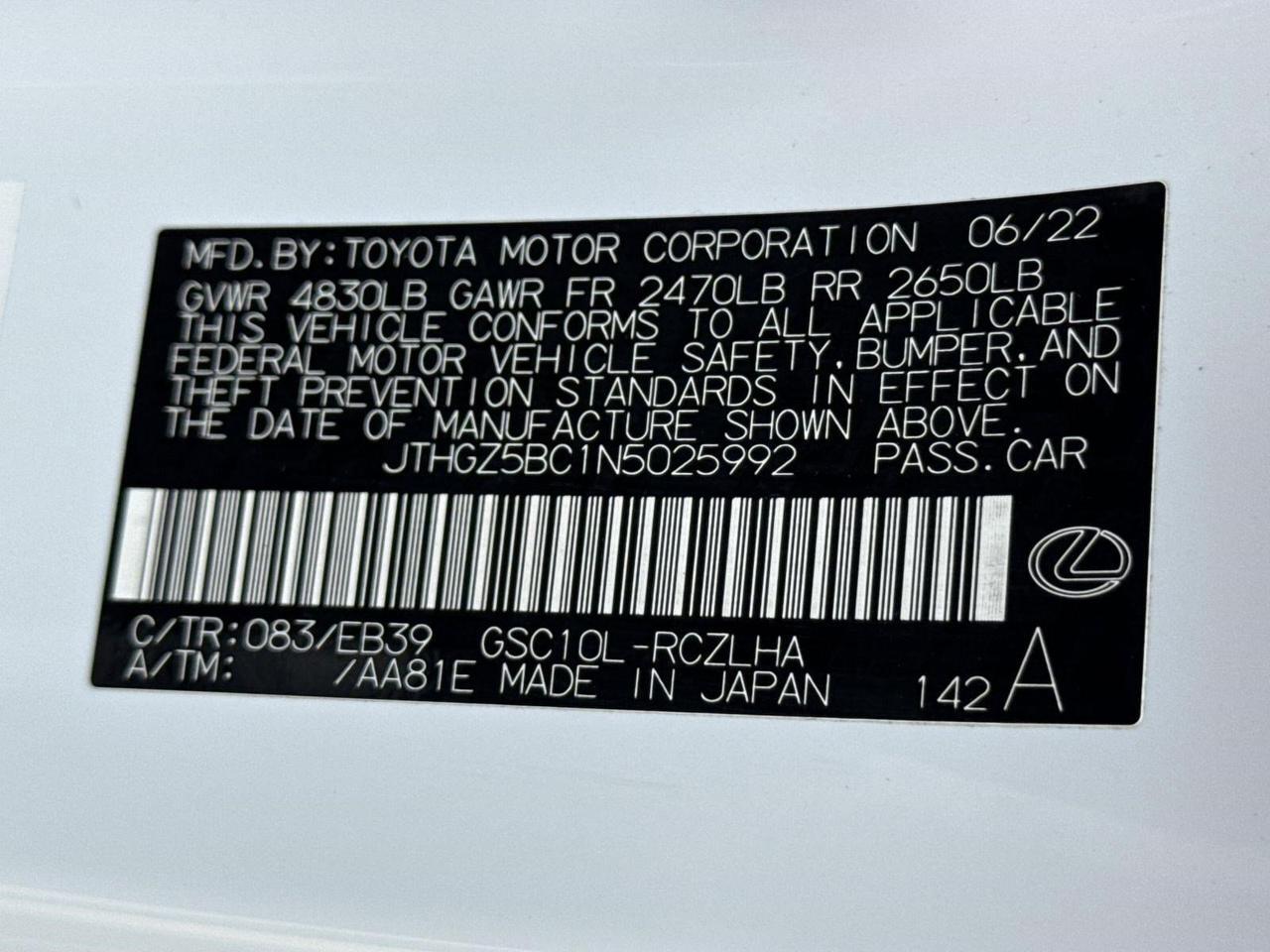 2022 Lexus RC 350 F SPORT San Antonio TX