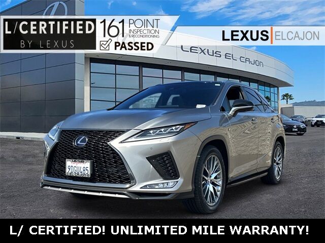 2022 Lexus RX 450h F Sport San Diego County CA