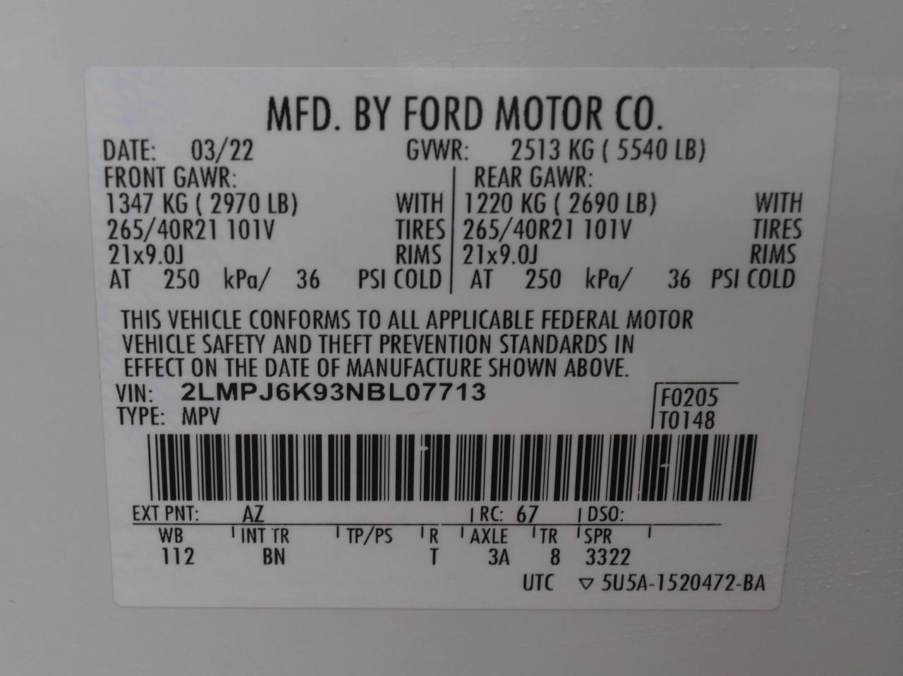 2022 Lincoln Nautilus Reserve San Juan TX