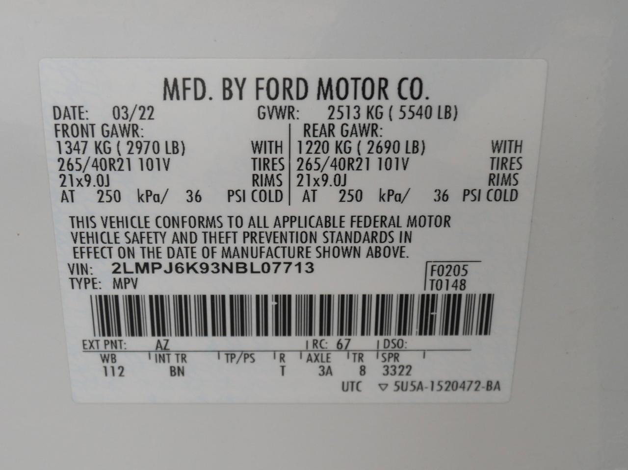 2022 Lincoln Nautilus Reserve San Juan TX