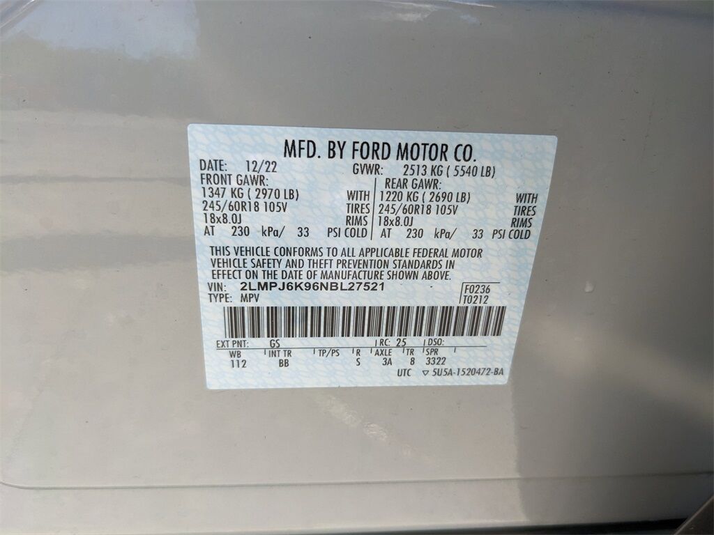 2022 Lincoln Nautilus Reserve San Clemente CA