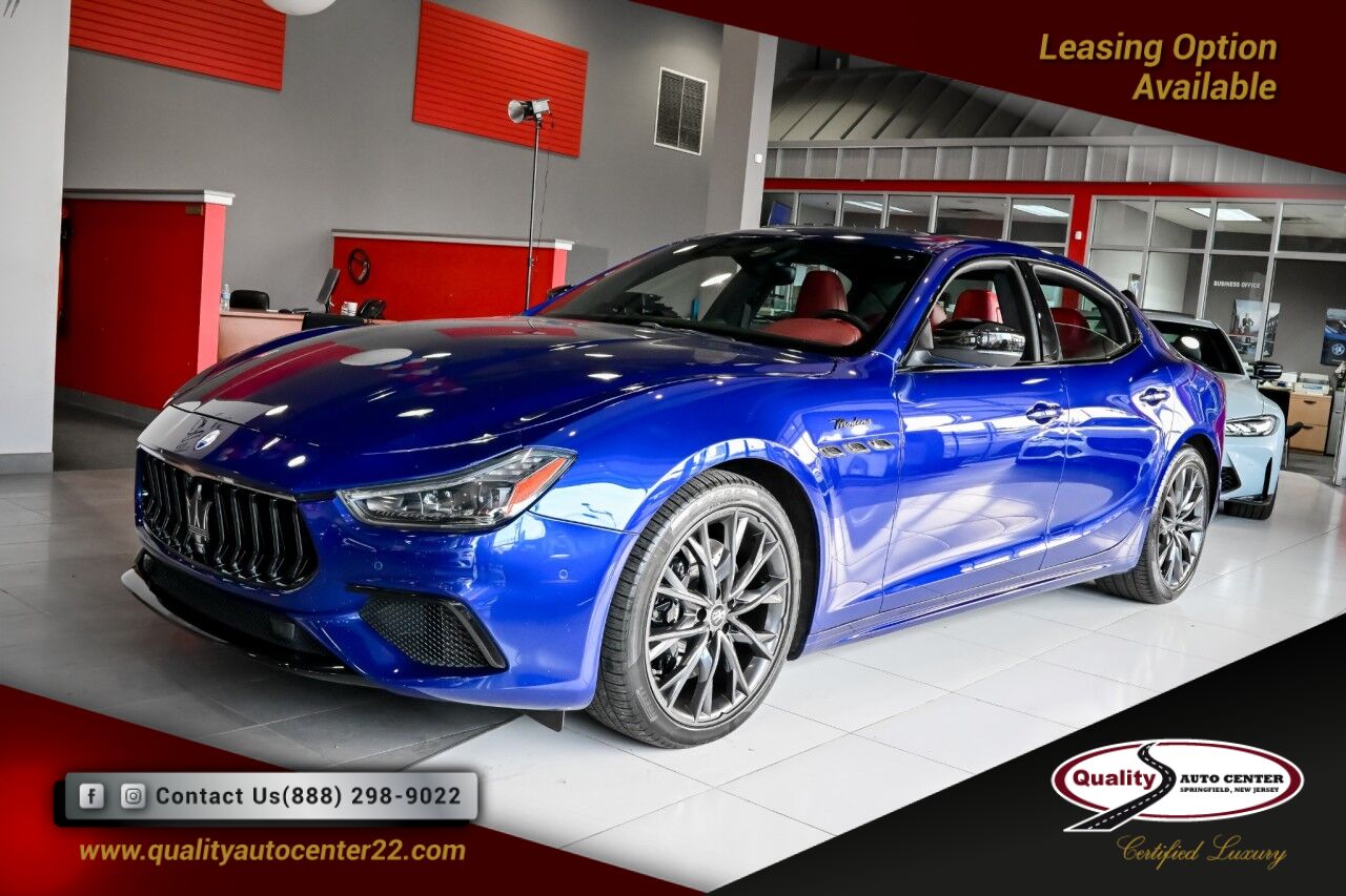 2022 Maserati Ghibli Modena Q4, FULLY LOADED, RED Leather Interior, Sportivo and Nerissimo Pkg, 20'' Pkg Springfield NJ