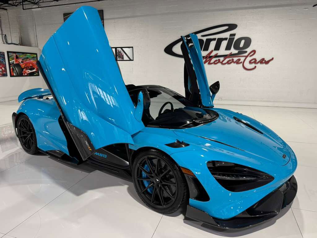 2022 McLaren 765LT Spider Fistral Blue paint/calipers, MSO interior, Bowers & Wilkins audio system AND MUCH MORE!! Fort Lauderdale FL