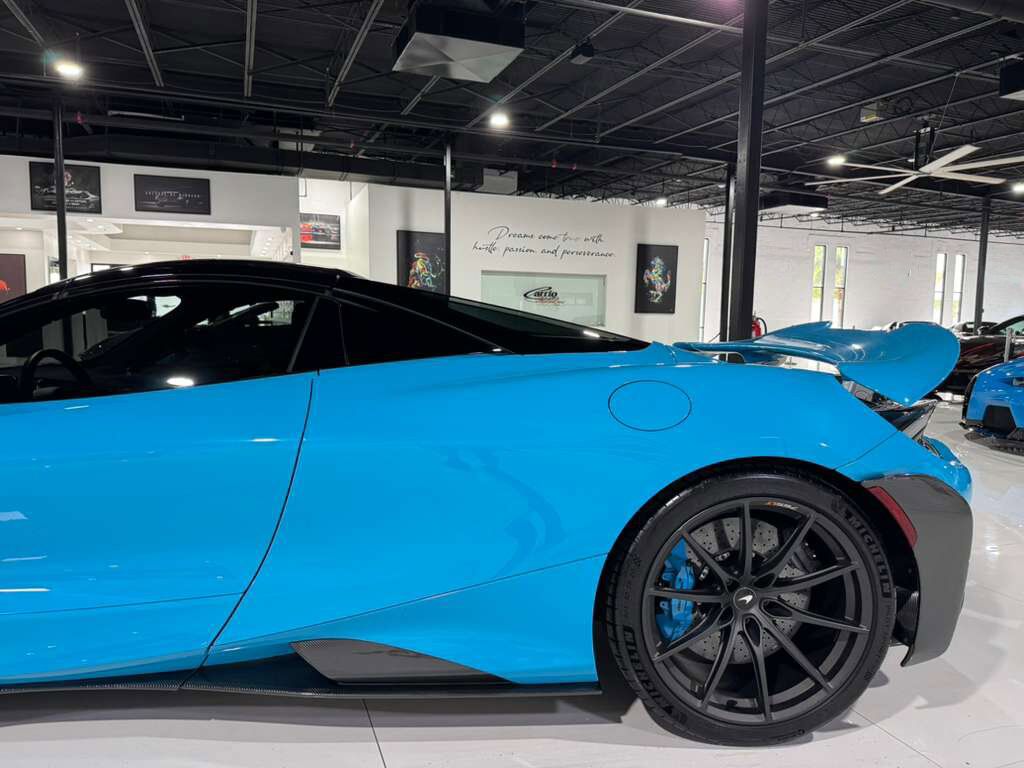 2022 McLaren 765LT Spider Fistral Blue paint/calipers, MSO interior, Bowers & Wilkins audio system AND MUCH MORE!! Fort Lauderdale FL