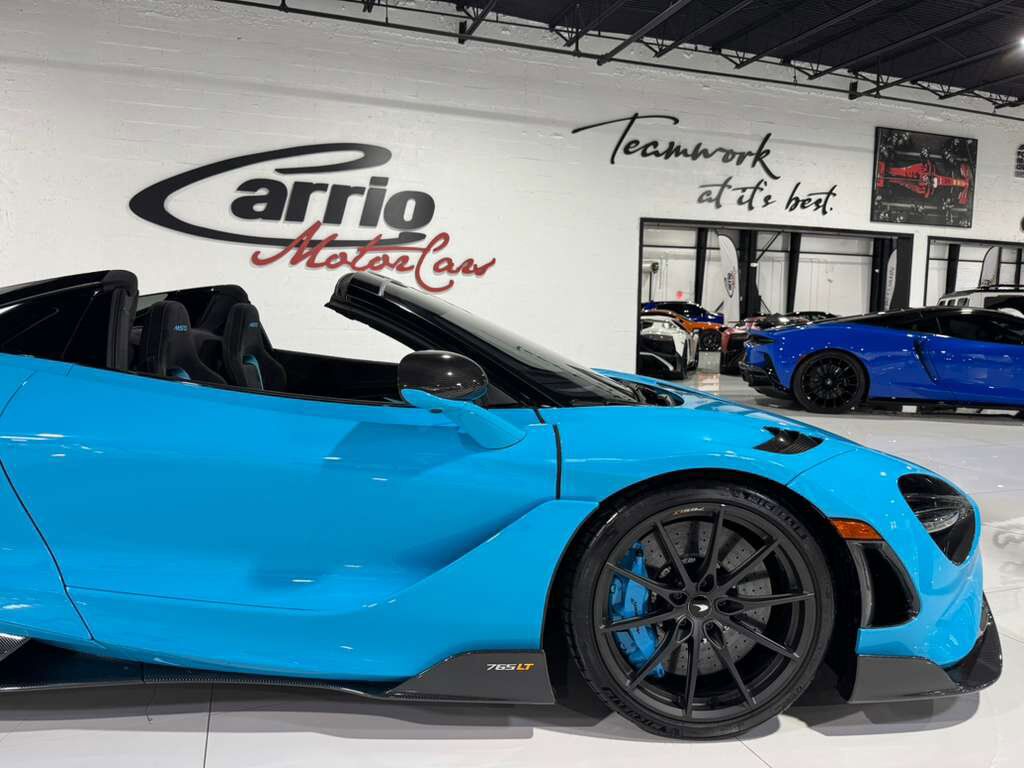 2022 McLaren 765LT Spider Fistral Blue paint/calipers, MSO interior, Bowers & Wilkins audio system AND MUCH MORE!! Fort Lauderdale FL
