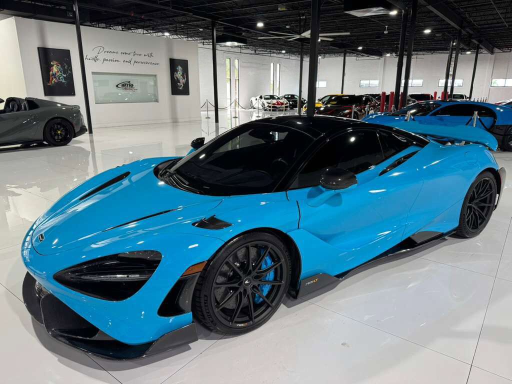 2022 McLaren 765LT Spider Fistral Blue paint/calipers, MSO interior, Bowers & Wilkins audio system AND MUCH MORE!! Fort Lauderdale FL