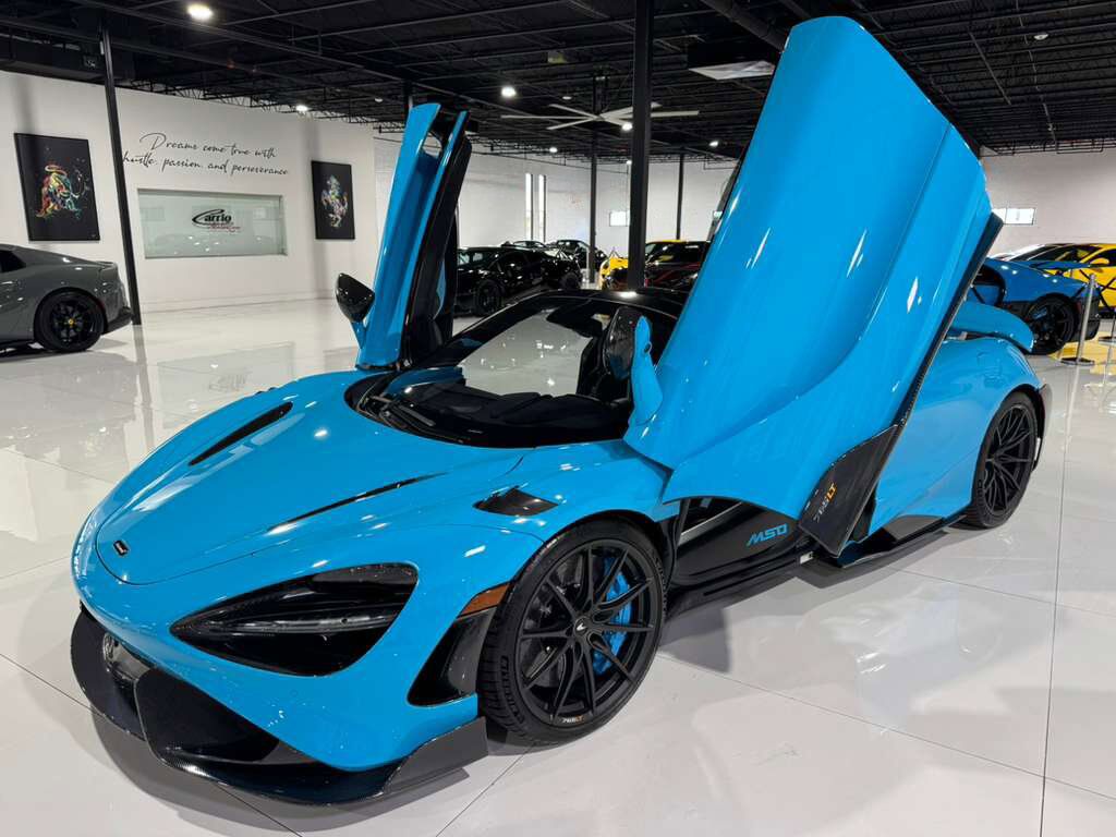 2022 McLaren 765LT Spider Fistral Blue paint/calipers, MSO interior, Bowers & Wilkins audio system AND MUCH MORE!! Fort Lauderdale FL
