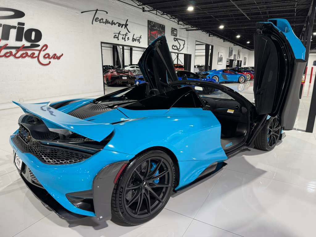 2022 McLaren 765LT Spider Fistral Blue paint/calipers, MSO interior, Bowers & Wilkins audio system AND MUCH MORE!! Fort Lauderdale FL