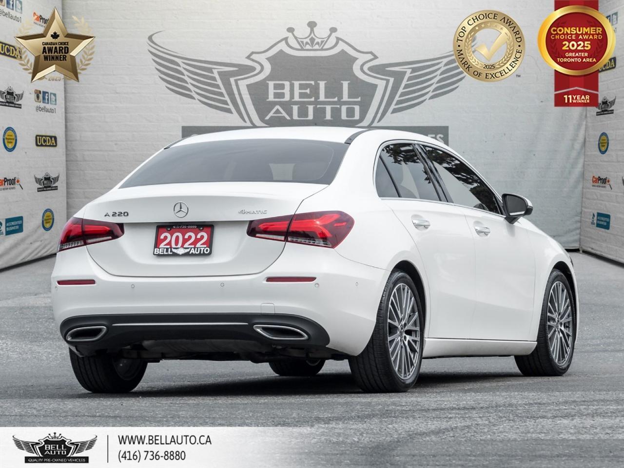 2022 Mercedes-Benz A-Class A220 4MATIC Sedan | PRM PKG | PANO ROOF | LEATHER | 360CAM | NOACCIDENT Toronto ON