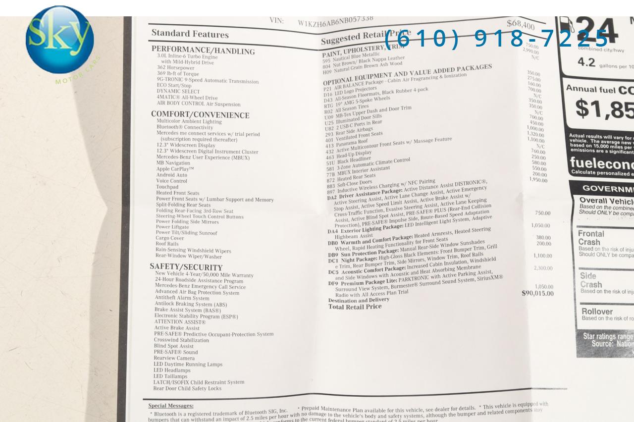 2022 Mercedes-Benz E-Class 4MATIC All-Terrain Wagon E 450 7-PASSENGER West Chester PA