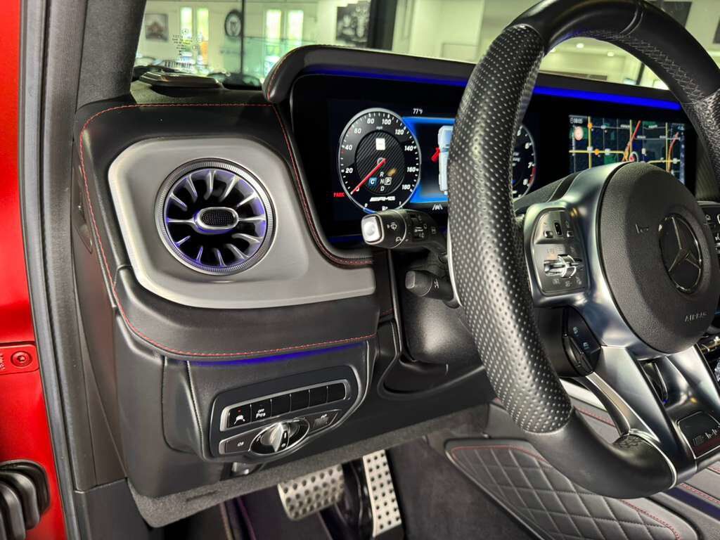 2022 Mercedes-Benz G-Class AMG G 63 4x4 Squared Cardinal Red Magno paint, Night Package Plus Magno, Burmester High-End & MORE!! Fort Lauderdale FL