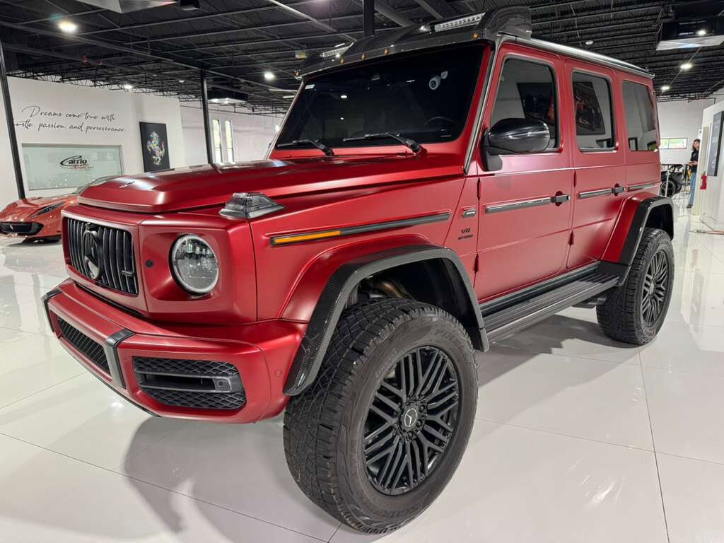 2022 Mercedes-Benz G-Class AMG G 63 4x4 Squared Cardinal Red Magno paint, Night Package Plus Magno, Burmester High-End & MORE!!