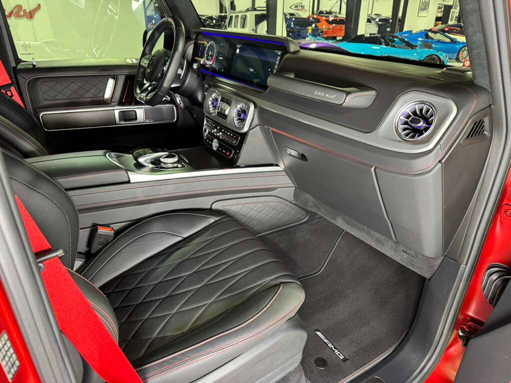 2022 Mercedes-Benz G-Class AMG G 63 4x4 Squared Cardinal Red Magno paint, Night Package Plus Magno, PRO roof rack & MUCH MORE!! Fort Lauderdale FL