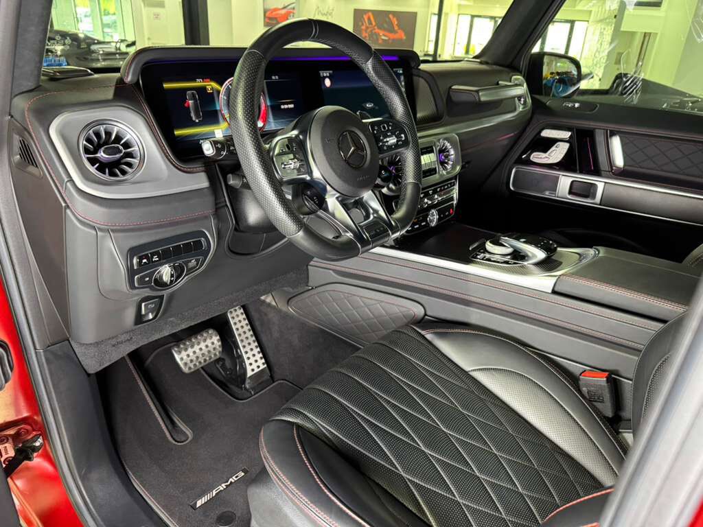 2022 Mercedes-Benz G-Class AMG G 63 4x4 Squared Cardinal Red Magno paint, Night Package Plus Magno, PRO roof rack & MUCH MORE!! Fort Lauderdale FL
