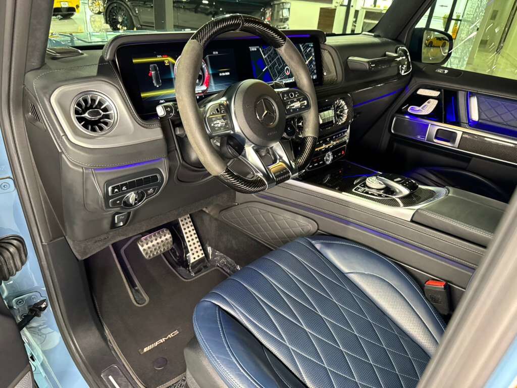 2022 Mercedes-Benz G-Class AMG G 63 body kit, China Blue paint, G Manufaktur interior, Burmester High-End audio AND MUCH MORE!! Fort Lauderdale FL