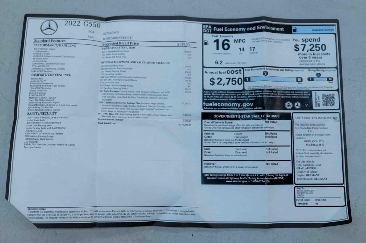 2022 Mercedes-Benz G-Class G 550 Marietta GA