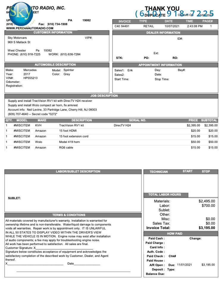 2022 Mercedes-Benz Sprinter Passenger Van 4WD EXPLORER VANS CONVERSION LIMITED SE West Chester PA