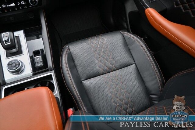 2022 Mitsubishi Outlander SEL / AWD / Touring Pkg / Power & Heated Leather Seats / Heated Steering / Pano Sunroof / Bose / NAV / Lane Depart & Blind Spot / Adaptive Cruise / 360 Camera / Apple CarPlay & Android Auto / 3rd Row / Seats 7 / 1-Owner Anchorage AK