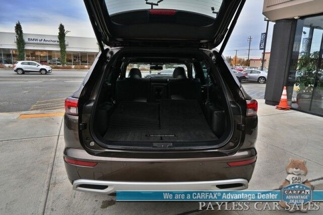 2022 Mitsubishi Outlander SEL / AWD / Touring Pkg / Power & Heated Leather Seats / Heated Steering / Pano Sunroof / Bose / NAV / Lane Depart & Blind Spot / Adaptive Cruise / 360 Camera / Apple CarPlay & Android Auto / 3rd Row / Seats 7 / 1-Owner Anchorage AK