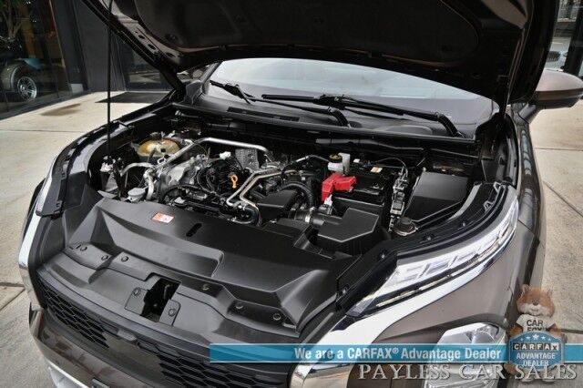 2022 Mitsubishi Outlander SEL / AWD / Touring Pkg / Power & Heated Leather Seats / Heated Steering / Pano Sunroof / Bose / NAV / Lane Depart & Blind Spot / Adaptive Cruise / 360 Camera / Apple CarPlay & Android Auto / 3rd Row / Seats 7 / 1-Owner Anchorage AK