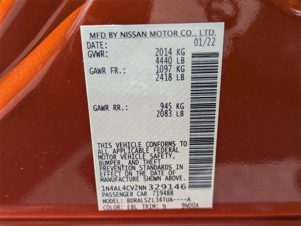 2022 Nissan Altima 2.0 SR Kennesaw GA