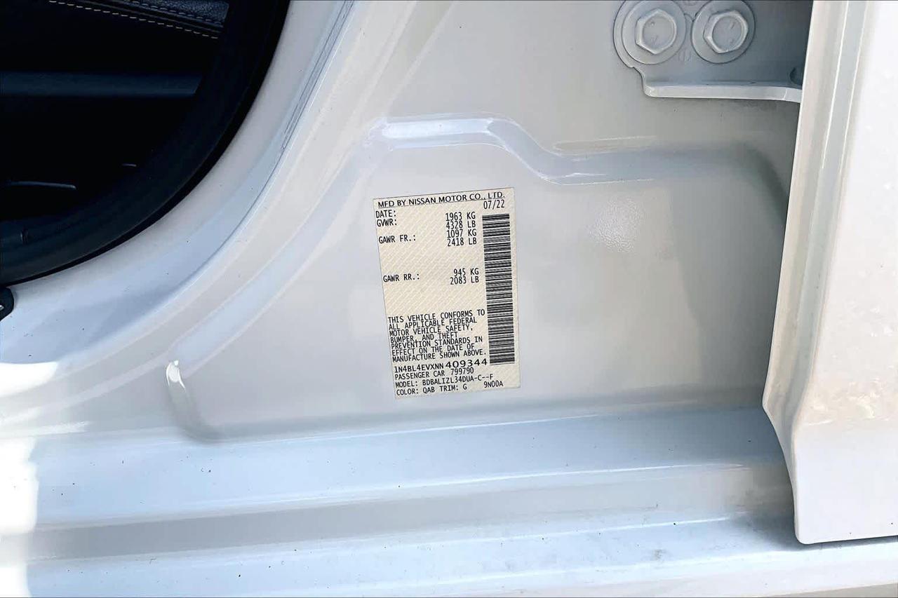 2022 Nissan Altima 2.5 SL Folsom CA