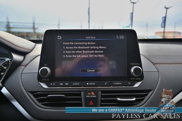 2022 Nissan Altima 2.5 SR / AWD / Midnight Edition / Auto Start / Power & Heated Leather Seats / Sunroof / Blind Spot & Lane Alert / Collision Alert / Apple CarPlay & Android Auto / Back Up Camera / Keyless Entry & Start / 35 MPG / 1-Owner Anchorage AK 2022 Nissan Altima 2.5 SR / AWD / Midnight Edition / Auto Start / Power & Heated Leather Seats / Sunroof / Blind Spot & Lane Alert / Collision Alert / Apple CarPlay & Android Auto / Back Up Camera / Keyless Entry & Start / 35 MPG / 1-Owner Anchorage AK