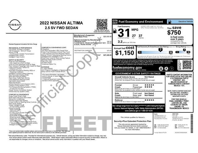 2022 Nissan Altima 2.5 SV Raleigh NC