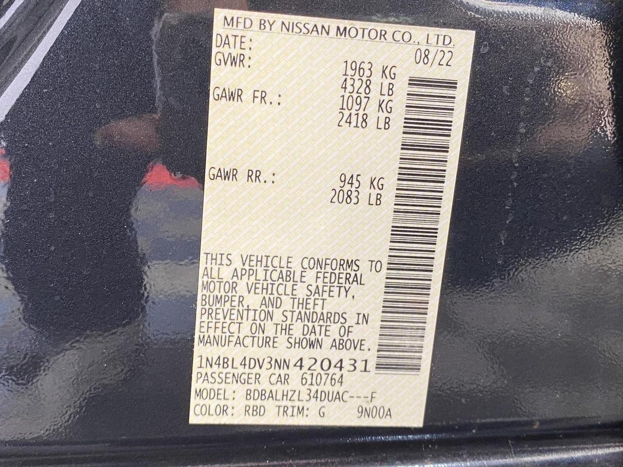 2022 Nissan Altima 2.5 SV Richmond Hill NY