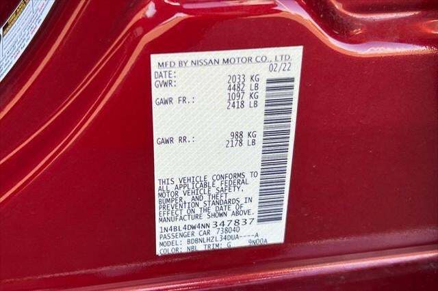 2022 Nissan Altima 2.5 SV Roseville CA