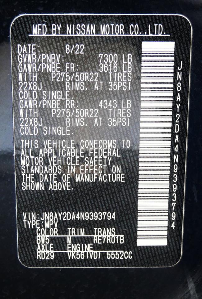 2022 Nissan Armada Platinum San Juan TX