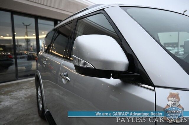 2022 Nissan Armada SV / AWD / 5.6L V8 / Power & Heated Leather Seats / Navigation / Adaptive Cruise / Lane Depart & Blind Spot Alert / Apple CarPlay & Android Auto / Back Up Cam / 3rd Row / Seats 8 / Keyless Entry & Start / 1-Owner Anchorage AK