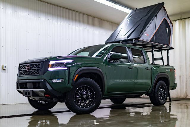 2022 Nissan Frontier 4x4 Crew Cab Pro-4X Leather Roof Nav Tent Red Deer AB