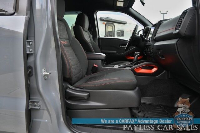 2022 Nissan Frontier PRO-4X / 4X4 / Crew Cab / Off-Road Protection Pkg / Power Driver's Seat / Navigation / Apple CarPlay & Android Auto / USB Input / Back Up Camera / Keyless Entry & Start / Running Boards / Bed Liner / 22 MPG Anchorage AK