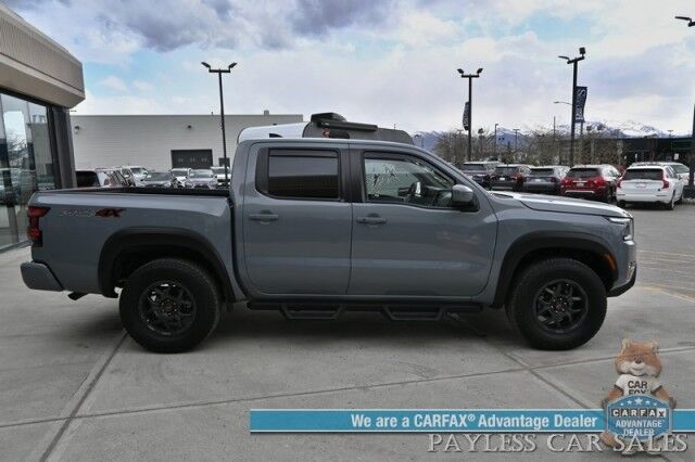 2022 Nissan Frontier PRO-4X / 4X4 / Crew Cab / Off-Road Protection Pkg / Power Driver's Seat / Navigation / Apple CarPlay & Android Auto / USB Input / Back Up Camera / Keyless Entry & Start / Running Boards / Bed Liner / 22 MPG Anchorage AK