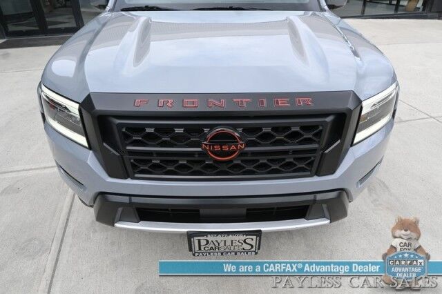 2022 Nissan Frontier PRO-4X / 4X4 / Crew Cab / Off-Road Protection Pkg / Power Driver's Seat / Navigation / Apple CarPlay & Android Auto / USB Input / Back Up Camera / Keyless Entry & Start / Running Boards / Bed Liner / 22 MPG Anchorage AK